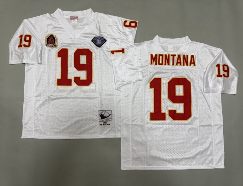 Men 2025 Kansas City Chiefs #19 Montana white Throwback Limited NFL Jersey style 002->kansas city chiefs->NFL Jersey